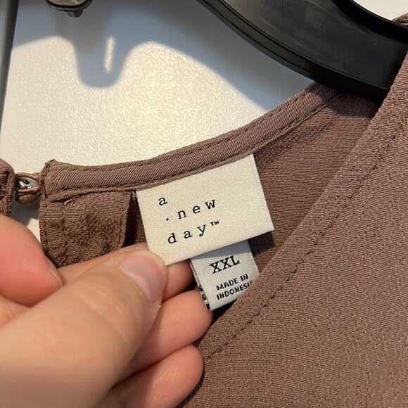 a new day Light Brown Sleeveless Tank Top - Picture 2 of 8